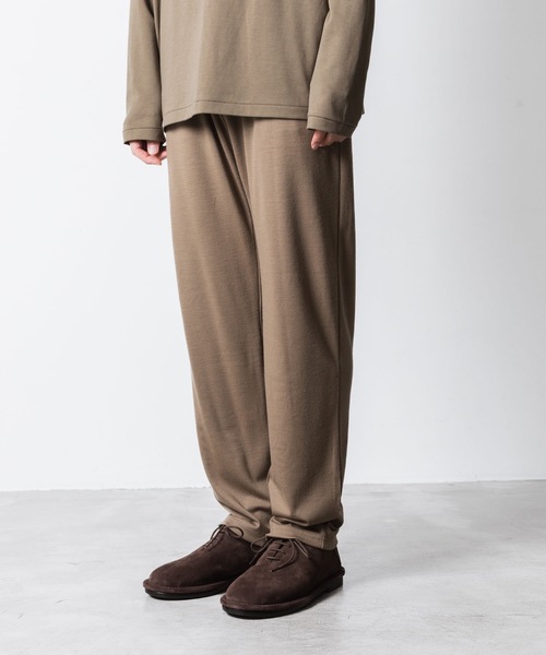 ATTACHMENT(アタッチメント)の「1/60 ウールスムース スリムフィット ラウンジトラウザーズ / 1/60 WOOL SMOOTH SLIM FIT LOUNGE TROUSERS(その他パンツ・メンズ・ネイビー/ブラック/キャメル・3/2/1)」の8枚目の写真