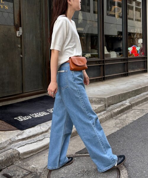 CIAOPANIC TYPY（チャオパニックティピー）の「【ひんやりニット】コンパクトドライタッチクルーニット（ニット/セーター・レディース・ブラック/サックスブルー/オフホワイト/ピンク/レッド/ネイビー/イエロー/ベージュ・ONE SIZE）」の11枚目の写真