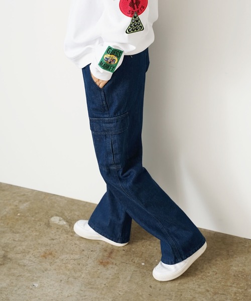 Dickies(ディッキーズ)の「▲Dickies/ディッキーズ 23214 MODEL DENIM CARGO PANT デニムパンツ(デニムパンツ・メンズ・ブルー/ブラック・36/34/28/32/30)」の18枚目の写真