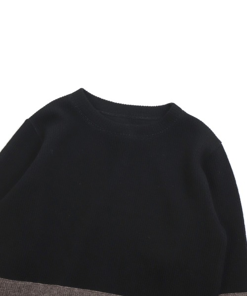 OMNIGOD（オムニゴッド）の「[OMNIGOD womens / オムニゴッド] ウーレンクォーター クルーネックセーター（ニット/セーター・レディース・ボルドー/ブラック・0）」の17枚目の写真