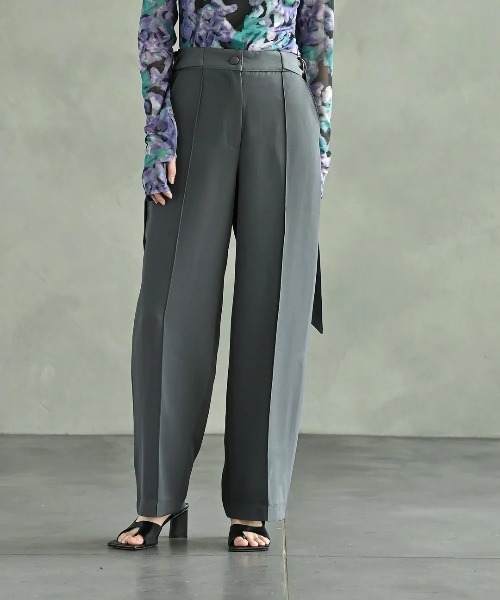 セミワイドピンタックパンツ（その他パンツ）｜funda mine