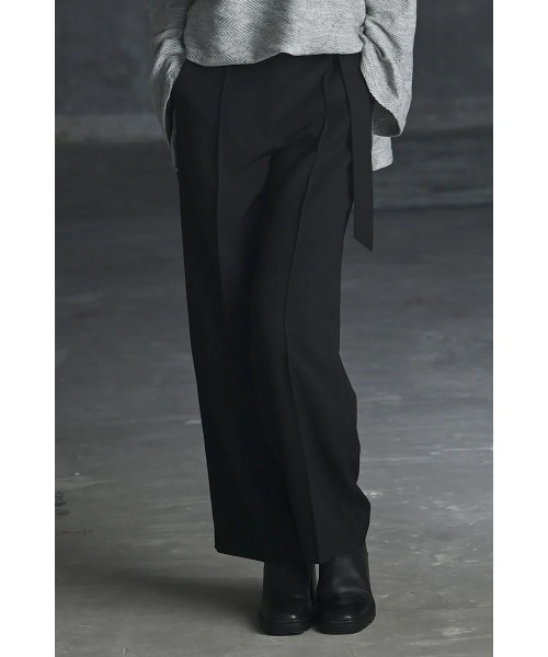 funda mine(ファンダマイン)の「セミワイドピンタックパンツ(その他パンツ・レディース・ブラック/グレー・FREE)」の1枚目の写真