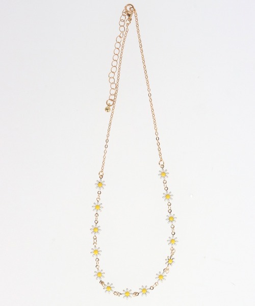 anap mimpi(アナップミンピ)の「4set ビーズ フラワー モチーフ ネックレス セット(ネックレス・レディース・ホワイト・FREE)」の3枚目の写真