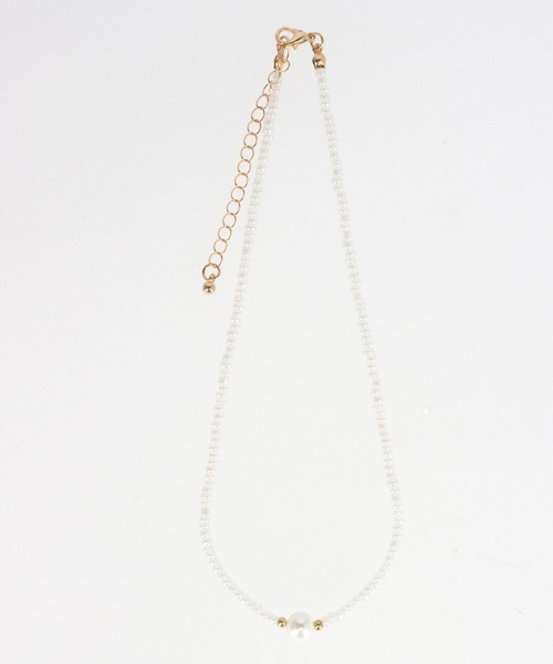 anap mimpi(アナップミンピ)の「4set ビーズ フラワー モチーフ ネックレス セット(ネックレス・レディース・ホワイト・FREE)」の5枚目の写真