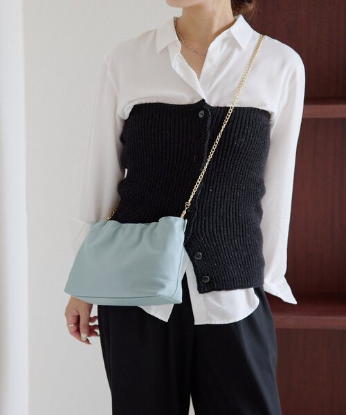 gemeil♡2wayギャザーチェーンバッグ gemeil｜2wayギャザーチェーンバッグ(PT-233) | Rakuten Fashion