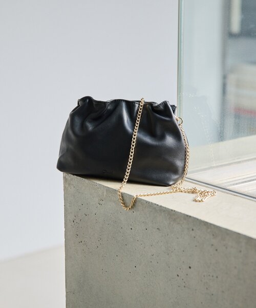 gemeil 2way ギャザーチェーンバッグ gemeil（ジェムイル）の「2wayギャザーチェーンバッグ(PT-233