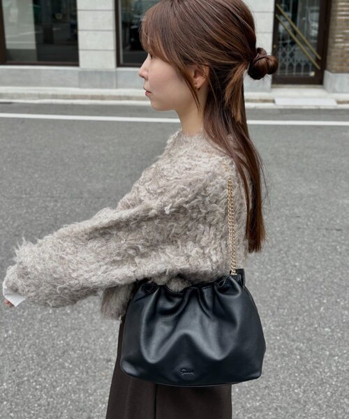 セール】2wayギャザーチェーンバッグ(PT-233)（ショルダーバッグ