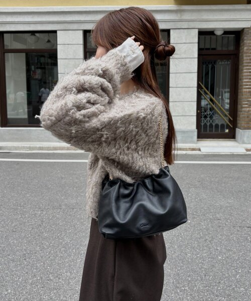 gemeil♡2wayギャザーチェーンバッグ