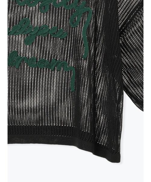 Samansa Mos2(サマンサ モスモス)の「テープロゴ刺繍ニットプルオーバー(ニット/セーター・レディース・ベージュ/キナリ/チャコールグレー/イエロー・F)」の5枚目の写真