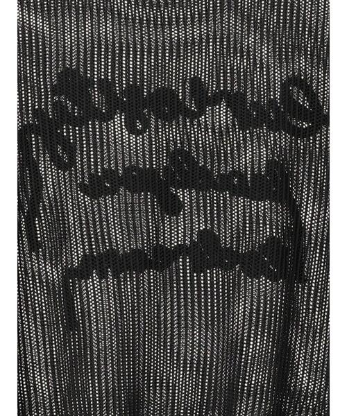 Samansa Mos2(サマンサ モスモス)の「テープロゴ刺繍ニットプルオーバー(ニット/セーター・レディース・ベージュ/キナリ/チャコールグレー/イエロー・F)」の7枚目の写真