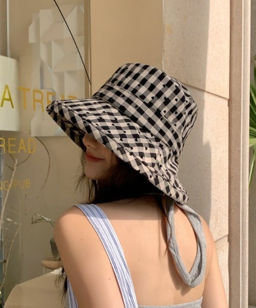 【BIMBA Y LOLA】チェック柄バケットハット Bimba y Lola チェック バケットハット | ブルー | FARFETCH JP