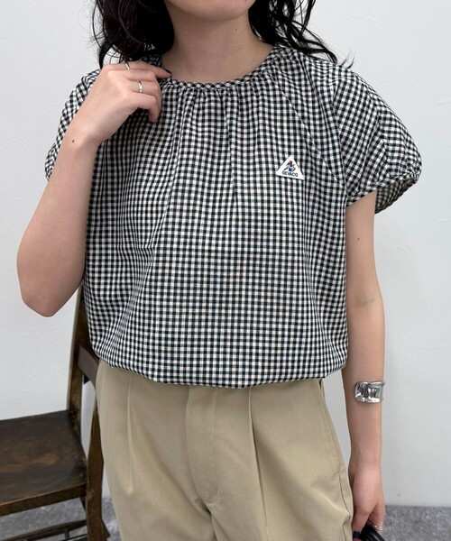 fredy emue(フレディエミュ)の「【GEVACO/ゲバコ】リネンフレンチスリーブブラウス(シャツ/ブラウス・レディース・レッド/ネイビー/オフホワイト/ブラック系その他・38)」の12枚目の写真