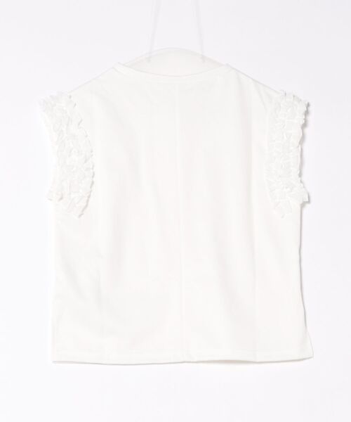 肩フリルノースリーブTシャツ（Tシャツ/カットソー）｜coca