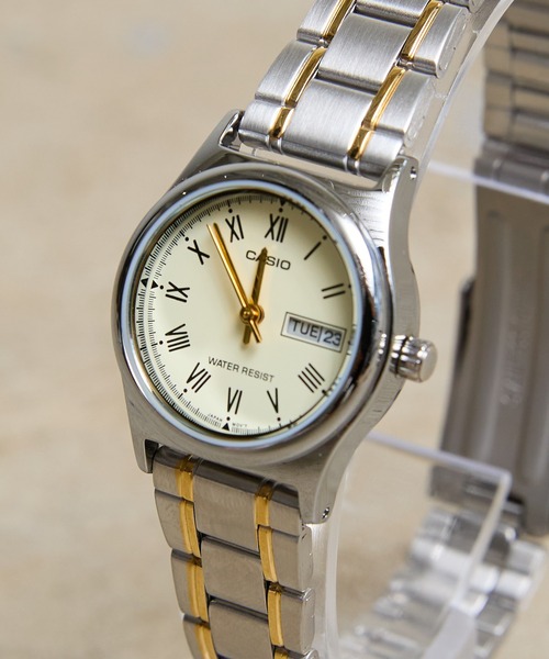 CASIO 腕時計 スタンダード アナログ メタルベルト ゴールド
