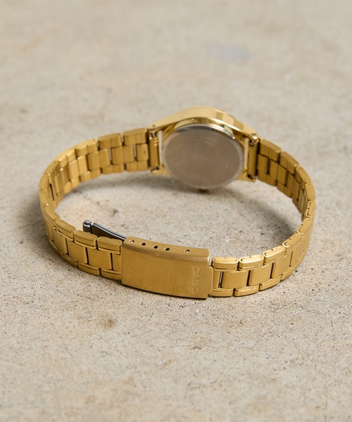 CASIO 腕時計 スタンダード アナログ メタルベルト ゴールド・コンビ