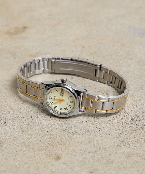 CASIO 腕時計 スタンダード アナログ メタルベルト ゴールド