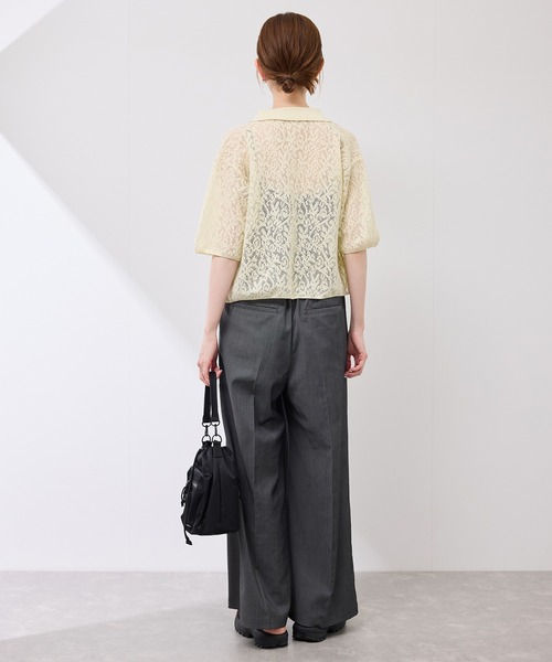 レース襟付きカーディガン（カーディガン/ボレロ）｜ROPE' PICNIC