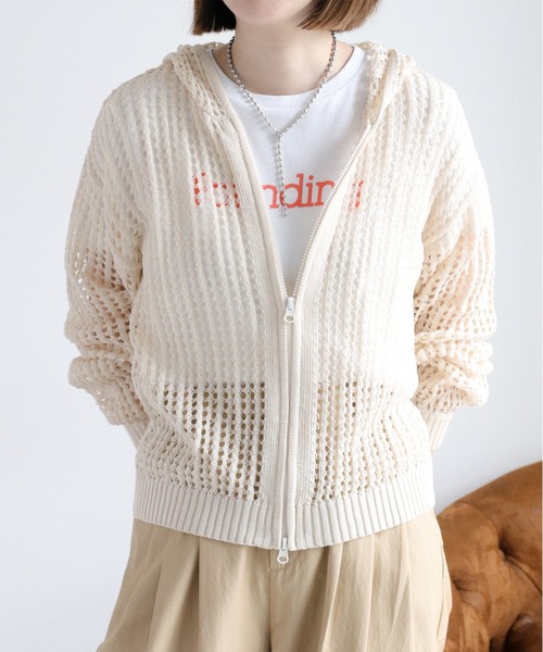 cepo（セポ）の「メッシュジップパーカー（パーカー・レディース・ブラック/オフホワイト/ブルー・M）」の17枚目の写真