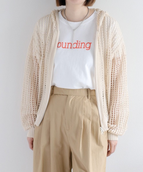 cepo（セポ）の「メッシュジップパーカー（パーカー・レディース・ブラック/オフホワイト/ブルー・M）」の12枚目の写真