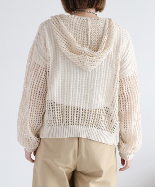 cepo（セポ）の「メッシュジップパーカー（パーカー・レディース・ブラック/オフホワイト/ブルー・M）」の14枚目の写真