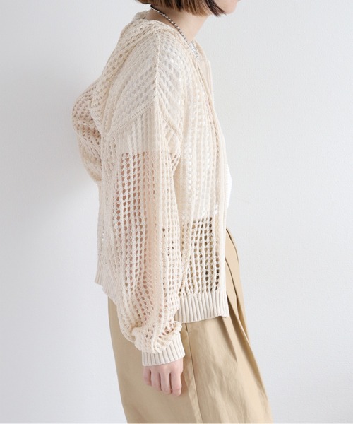 cepo（セポ）の「メッシュジップパーカー（パーカー・レディース・ブラック/オフホワイト/ブルー・M）」の15枚目の写真