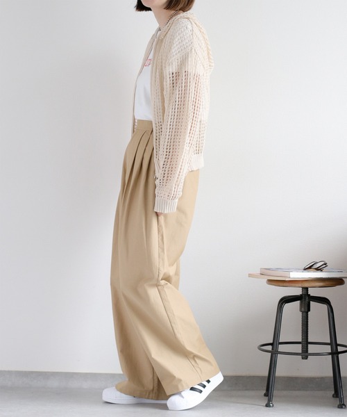 cepo（セポ）の「メッシュジップパーカー（パーカー・レディース・ブラック/オフホワイト/ブルー・M）」の7枚目の写真