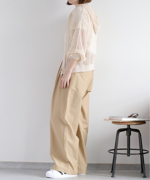 cepo（セポ）の「メッシュジップパーカー（パーカー・レディース・ブラック/オフホワイト/ブルー・M）」の8枚目の写真