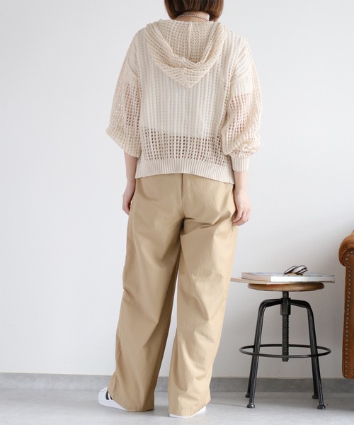 cepo（セポ）の「メッシュジップパーカー（パーカー・レディース・ブラック/オフホワイト/ブルー・M）」の9枚目の写真