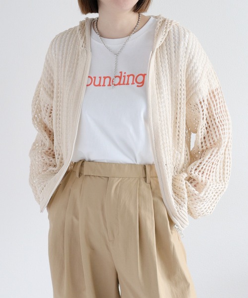 cepo（セポ）の「メッシュジップパーカー（パーカー・レディース・ブラック/オフホワイト/ブルー・M）」の16枚目の写真