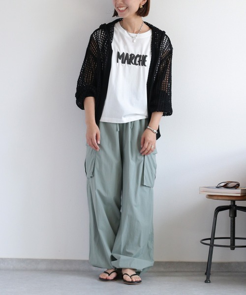 cepo（セポ）の「メッシュジップパーカー（パーカー・レディース・ブラック/オフホワイト/ブルー・M）」の5枚目の写真