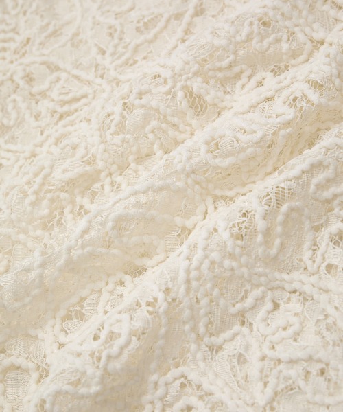 VIS(ビス)の「コードレースシアーノースリーブプルオーバー(Tシャツ/カットソー・レディース・オフホワイト/ブラック・FREE)」の6枚目の写真