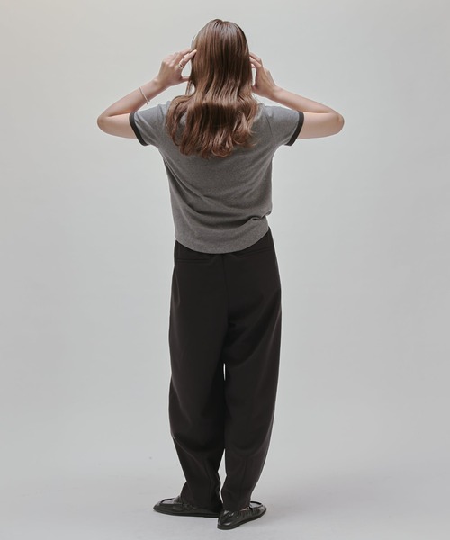 Lui's(ルイス)の「【MAY企画】コクーンタックワイドパンツ(スラックス・レディース・ブラック/グレー・36/38)」の17枚目の写真