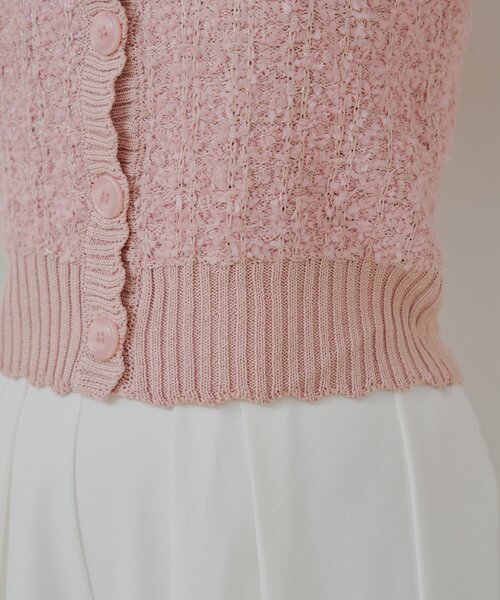 Chico(チコ)の「ノースリシャギーベスト(ベスト・レディース・ベージュ/ピンク/アイボリー/ブラック・FREE)」の13枚目の写真