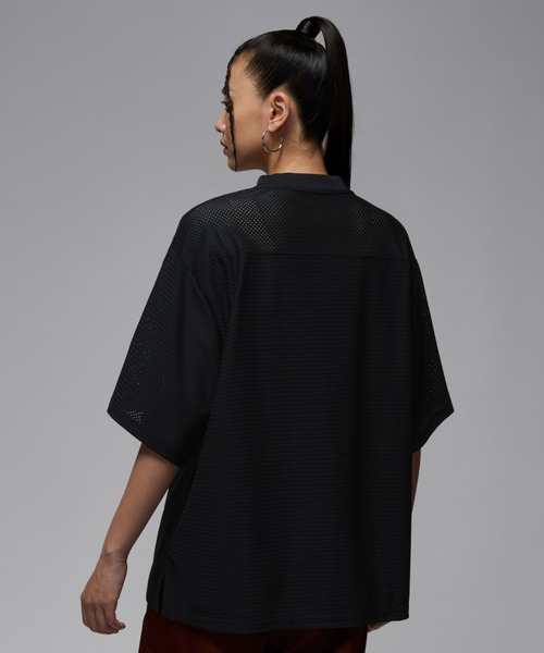 JORDAN BRAND（ジョーダンブランド）の「JORDAN BRAND AS W J BRK SS MESH JRSY TOP / ジョーダン ブランド ウィメンズ ジョーダン メッシュ ジャージー トップ / NIKE【SP】（ジャージ・レディース・ブラック/オレンジ・L/M/S）」の17枚目の写真