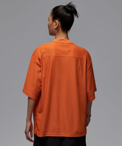 JORDAN BRAND（ジョーダンブランド）の「JORDAN BRAND AS W J BRK SS MESH JRSY TOP / ジョーダン ブランド ウィメンズ ジョーダン メッシュ ジャージー トップ / NIKE【SP】（ジャージ・レディース・ブラック/オレンジ・L/M/S）」の12枚目の写真