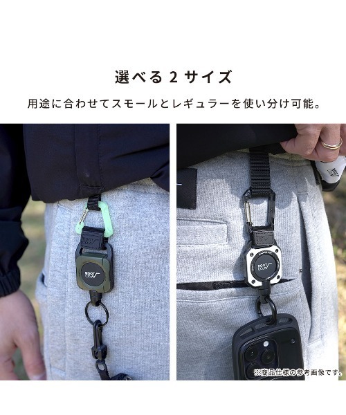 ROOT CO.（ルート）の「ROOT CO. GRAVITY CARABINER LOOP (ブラック/スモール)（キーホルダー・メンズ・ブラック・SMALL）」の6枚目の写真