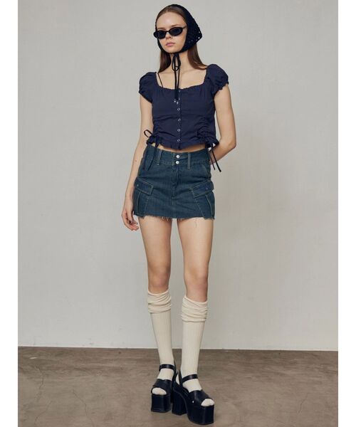 EMODA（エモダ）の「クロスバルキーフォームサンダル（サンダル・レディース・ブラック・SMALL/MEDIUM/LARGE）」の12枚目の写真