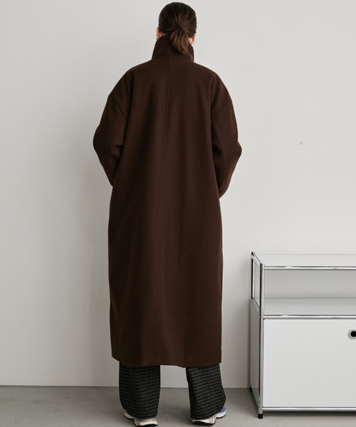 Auntie Rosa Holiday（アンティローザホリデー）の「3WAYスタンドロングコート / サイズ展開あり（チェスターコート・レディース・ブラック/アイボリー/ネイビー/ダークブラウン/ブラウン・MEDIUM/SMALL）」の14枚目の写真