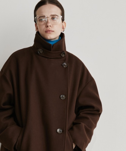 Auntie Rosa Holiday（アンティローザホリデー）の「3WAYスタンドロングコート / サイズ展開あり（チェスターコート・レディース・ブラック/アイボリー/ネイビー/ダークブラウン/ブラウン・MEDIUM/SMALL）」の15枚目の写真