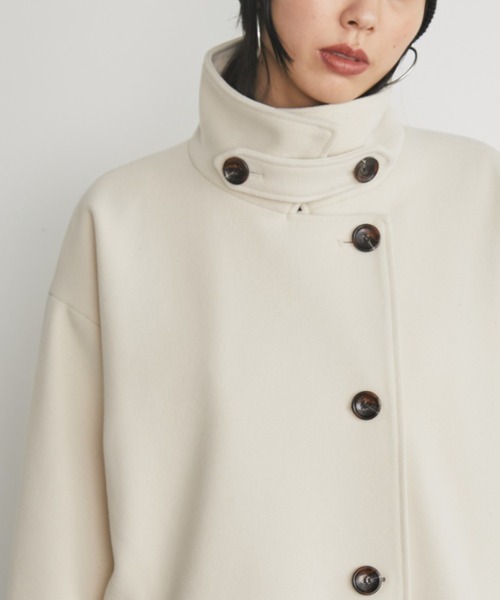 Auntie Rosa Holiday（アンティローザホリデー）の「3WAYスタンドロングコート / サイズ展開あり（チェスターコート・レディース・ブラック/アイボリー/ネイビー/ダークブラウン/ブラウン・MEDIUM/SMALL）」の8枚目の写真