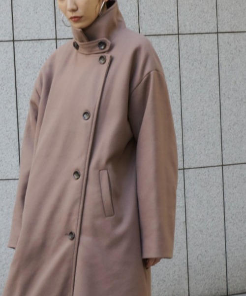 Auntie Rosa Holiday（アンティローザホリデー）の「3WAYスタンドロングコート / サイズ展開あり（チェスターコート・レディース・ブラック/アイボリー/ネイビー/ダークブラウン/ブラウン・MEDIUM/SMALL）」の13枚目の写真