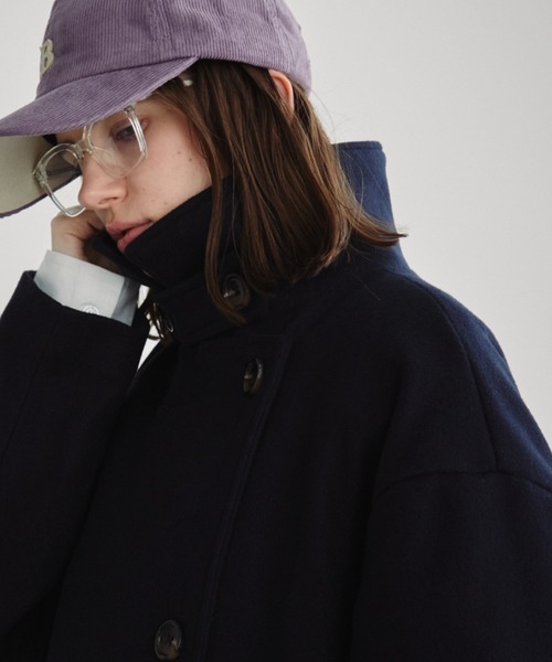 Auntie Rosa Holiday（アンティローザホリデー）の「3WAYスタンドロングコート / サイズ展開あり（チェスターコート・レディース・ブラック/アイボリー/ネイビー/ダークブラウン/ブラウン・MEDIUM/SMALL）」の22枚目の写真