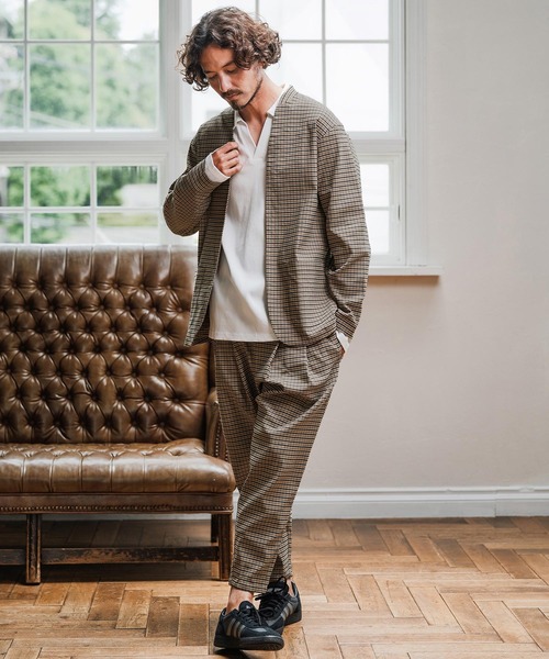 Magine(マージン)の「mj10907-Collarless Patch Pocket Jacket ノーカラージャケット(ノーカラージャケット・メンズ・ベージュ系その他/ブラック系その他/ブラック・48/46/44)」の21枚目の写真