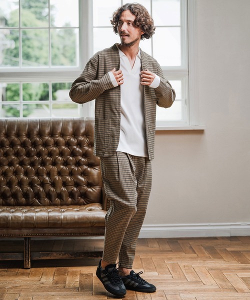Magine(マージン)の「mj10907-Collarless Patch Pocket Jacket ノーカラージャケット(ノーカラージャケット・メンズ・ベージュ系その他/ブラック系その他/ブラック・48/46/44)」の20枚目の写真