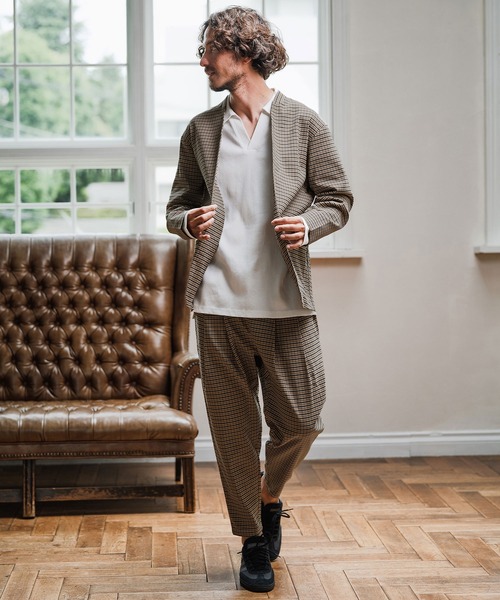 Magine(マージン)の「mj10907-Collarless Patch Pocket Jacket ノーカラージャケット(ノーカラージャケット・メンズ・ベージュ系その他/ブラック系その他/ブラック・48/46/44)」の19枚目の写真