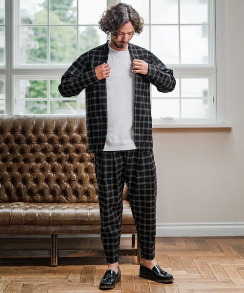 Magine(マージン)の「mj10907-Collarless Patch Pocket Jacket ノーカラージャケット(ノーカラージャケット・メンズ・ベージュ系その他/ブラック系その他/ブラック・48/46/44)」の13枚目の写真