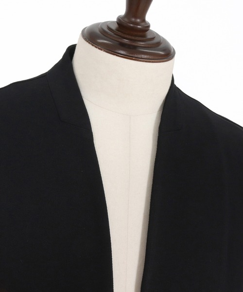 Magine(マージン)の「mj10907-Collarless Patch Pocket Jacket ノーカラージャケット(ノーカラージャケット・メンズ・ベージュ系その他/ブラック系その他/ブラック・48/46/44)」の8枚目の写真