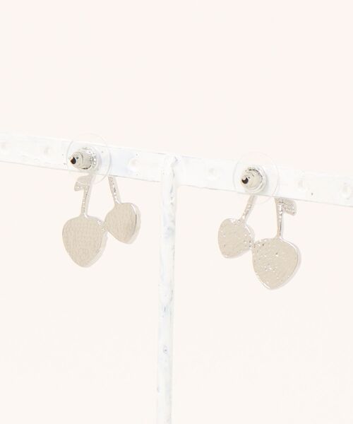 tone(トーン)の「【88eighty-eight】ブルーシルバーチェリーミニピアス【import】(MA)(ピアス(両耳用)・レディース・ブルー・FREE)」の7枚目の写真