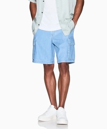 ARMANI EXCHANGE | 【A|X アルマーニ エクスチェンジ】ヘリンボーンデニム カーゴハーフパンツ(カーゴパンツ)
