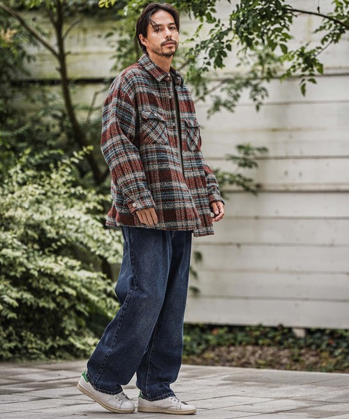 CAMBIO(カンビオ)の「mj10924-Boucle Check CPO Jacket ジャケット(その他アウター・メンズ・ブルー/ブラウン・M/L)」の21枚目の写真